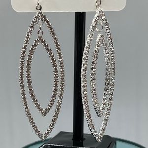 Baubles Chandelier Austrian Crystal Silver Earrings $12 EA or Bundle 3/$20